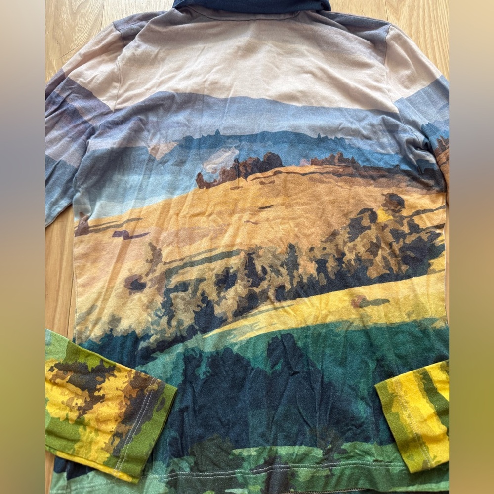 The Kit Mountain Postcard Pullover Multicolor Turtleneck Size S - Picture 4 of 12